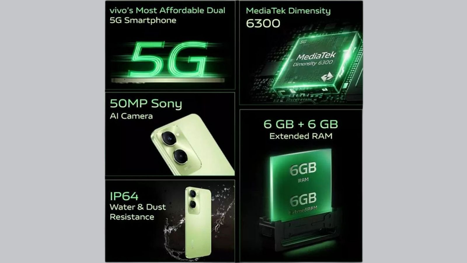 Vivo T3 Lite 5G Tanıtıldı 2 Vivo T3 Lite 5G Özellikleri