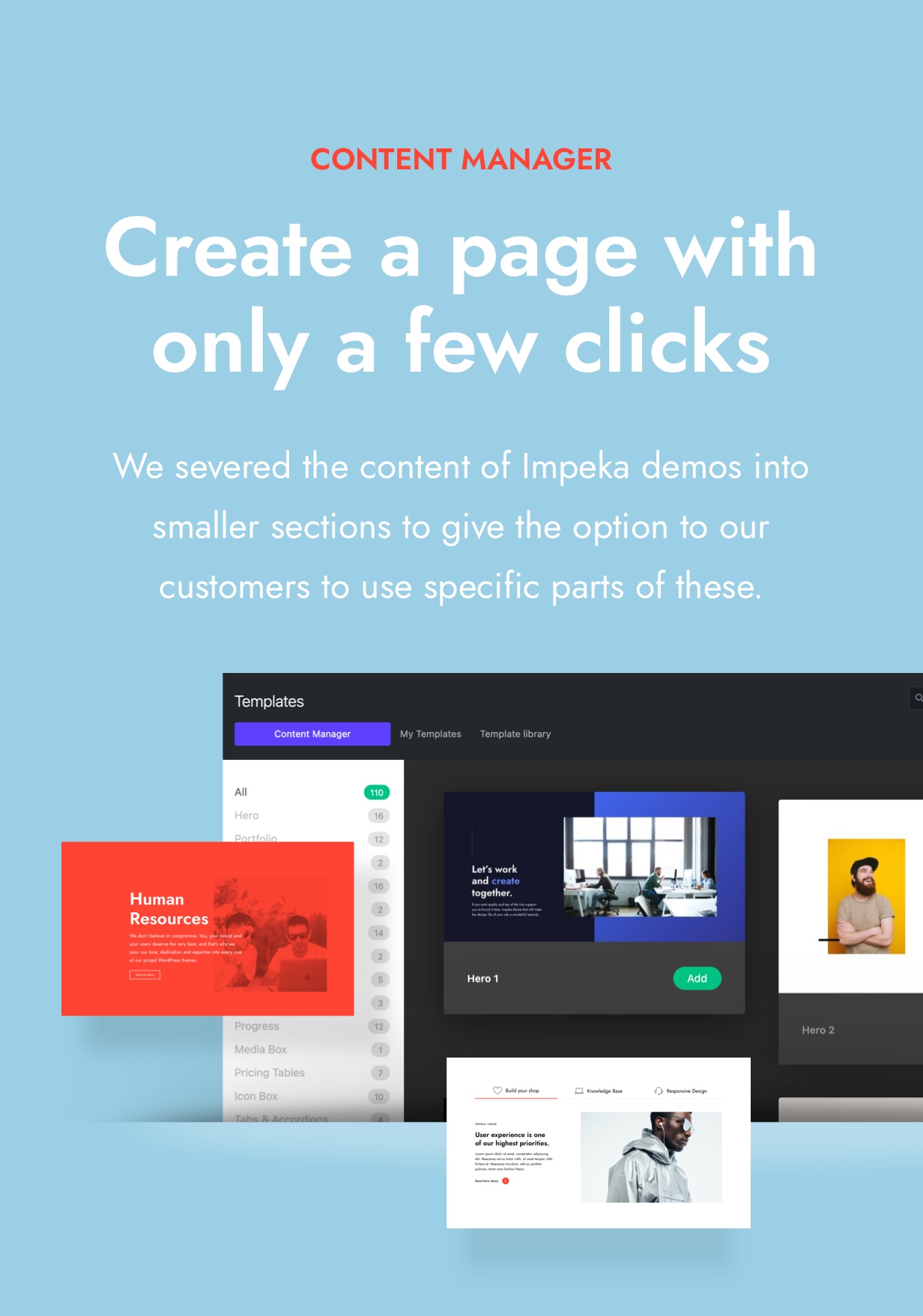 Impeka Premium Multipurpose WordPress theme & Content Manager by Greatives
