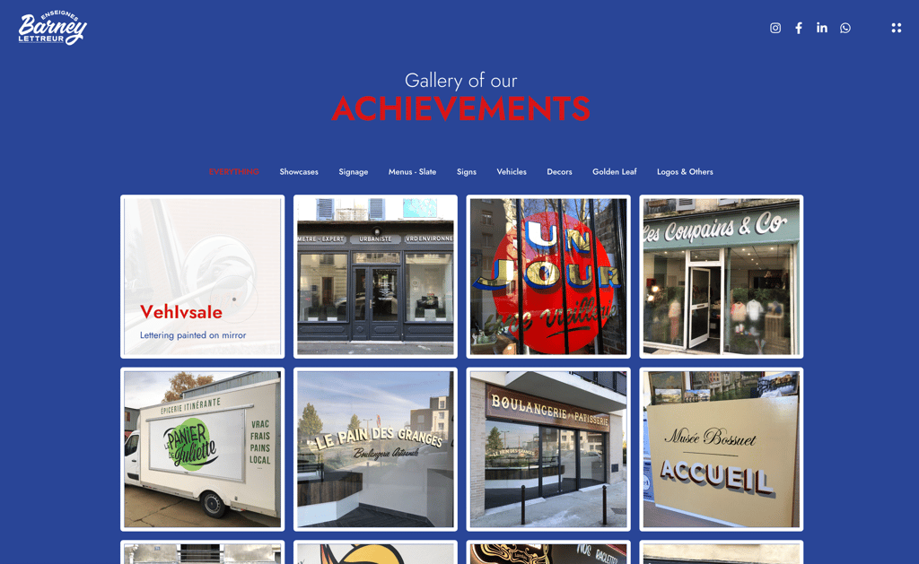 Barney Lettreur Portfolio created by Impeka
