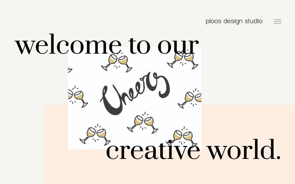 Ploos design studio website - Minimal design