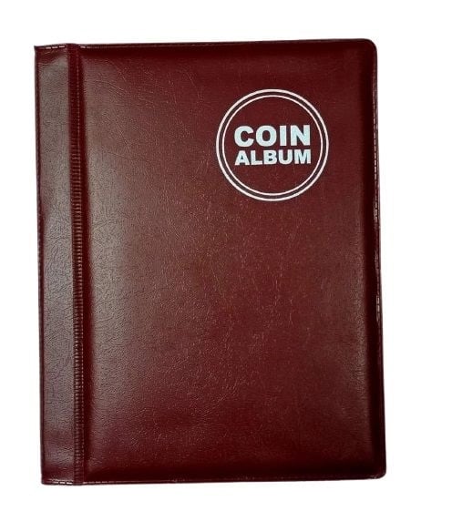 RCI Coin Album for Keeping 60 Coins collection Mehroon