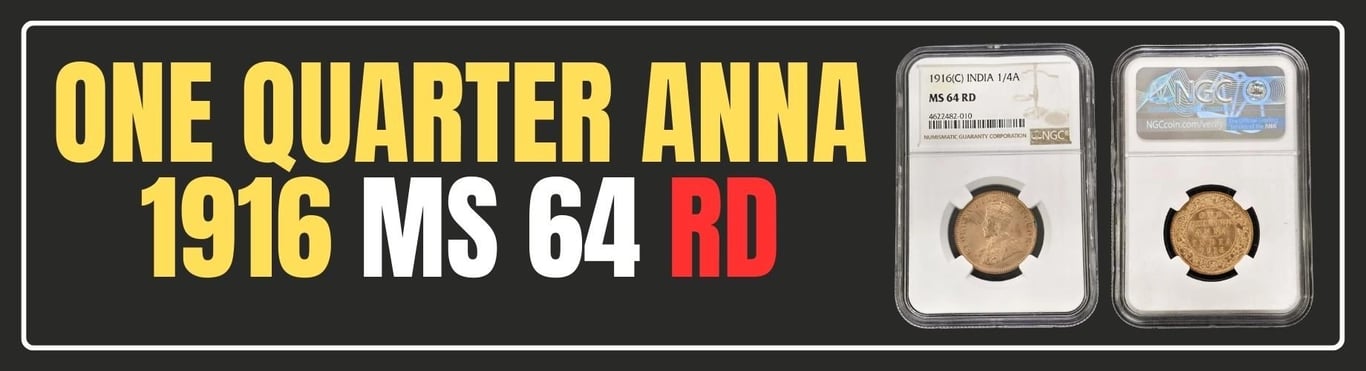 One Quarter Anna 1916