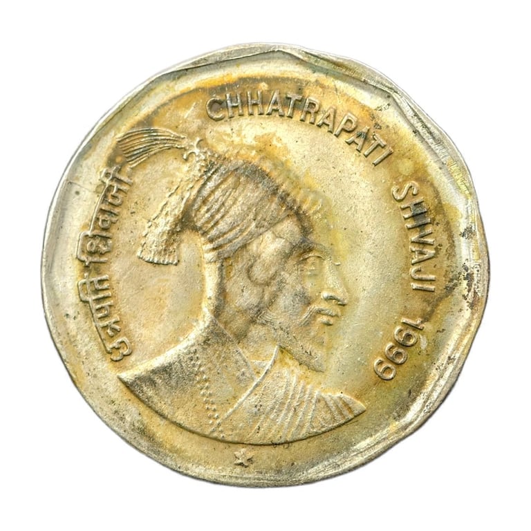 Two Rupees Chatrapati Shivaji Hyderabad Mint