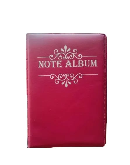 RCI Currency Album for Keeping 20 Notes Mehroon color