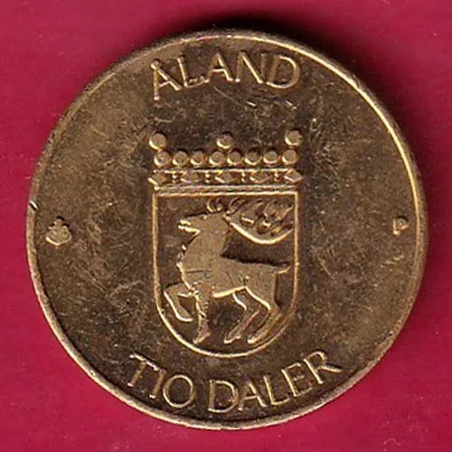 finland 10 markka aland 1991 tio deler tio mark sk 809