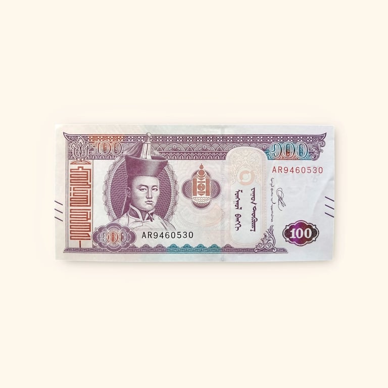 100 Mongolian Tugrik World Banknote Issued In 2020 Gem Unc Very Unique And Rare
