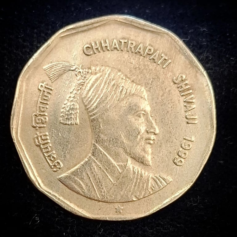 Extremely Rare 2₹ Chhatrapati Shivaji Hyderabad Mint