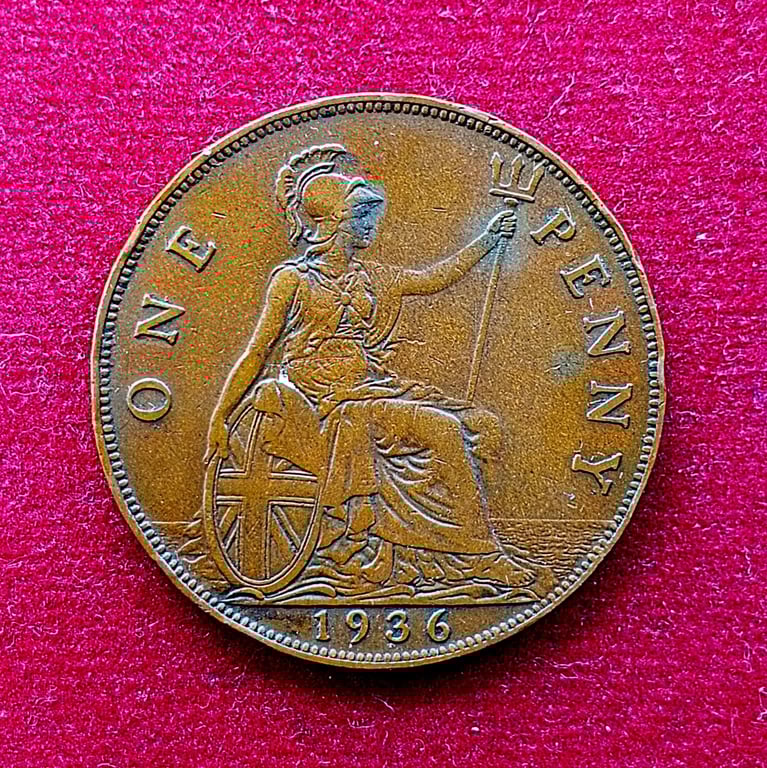 United Kingdom (UK) 1 Penny Edward VII 1936 Coin