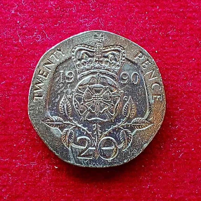 United Kingdom (UK) 20 Pence Elizabeth II 1990 Coin