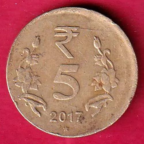 Republic India 2017 5 rupee  coin sk 439