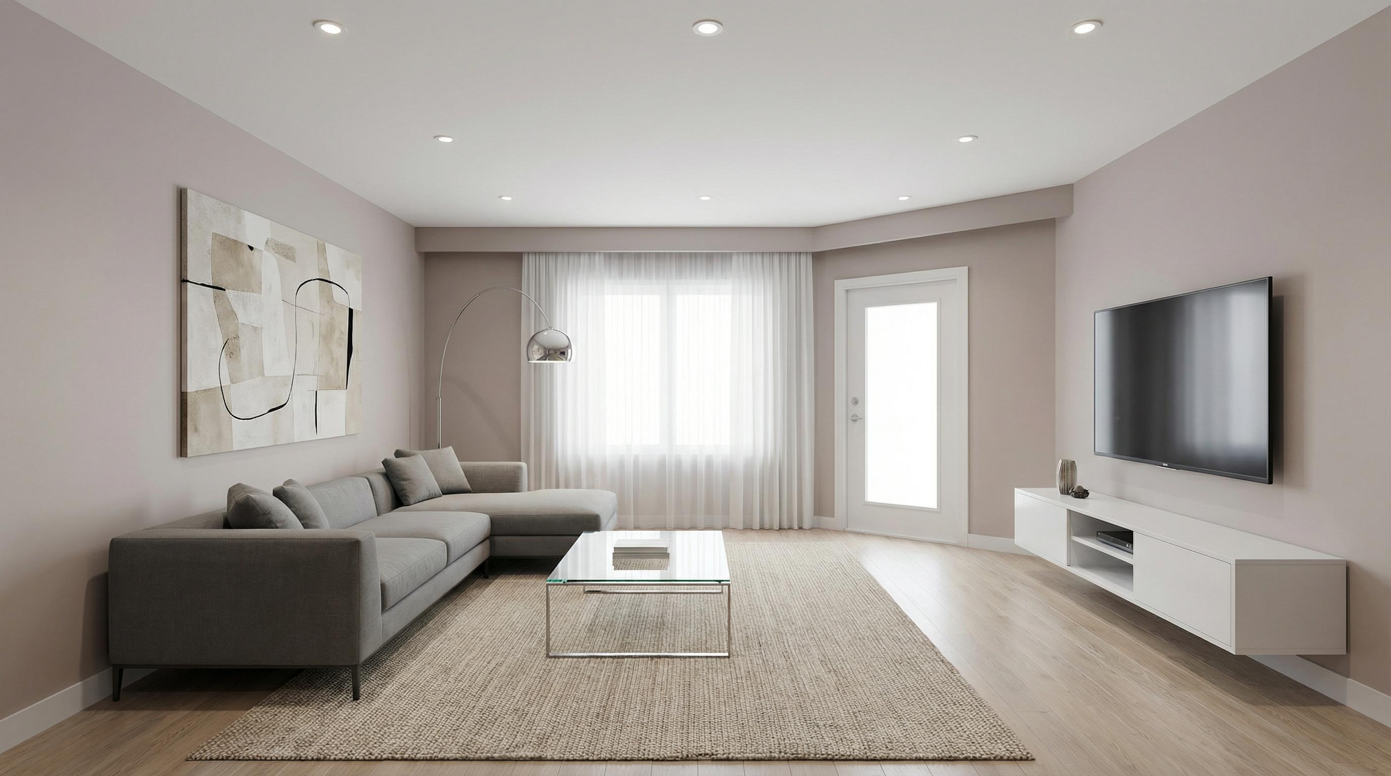 Modern living room after AI restyle by Renovaitor: Modern Living Room Restyle