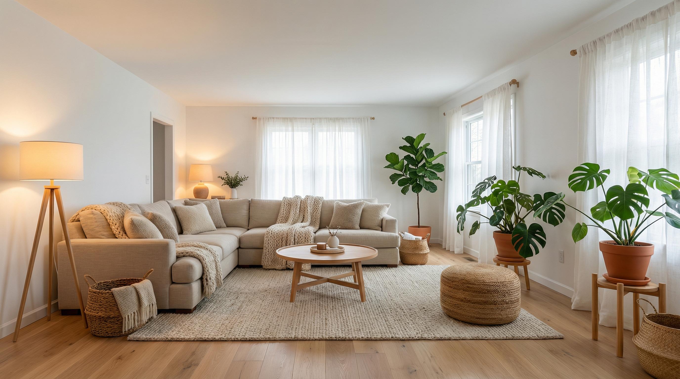 Scandinavian living room after AI restyle by Renovaitor: Scandinavian Living Room Restyle
