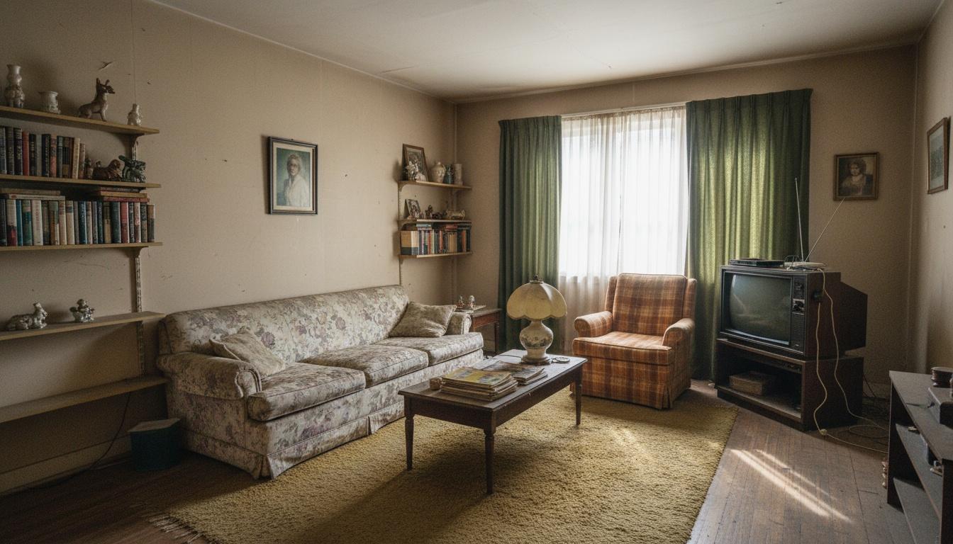 Living room before AI restyle: original room