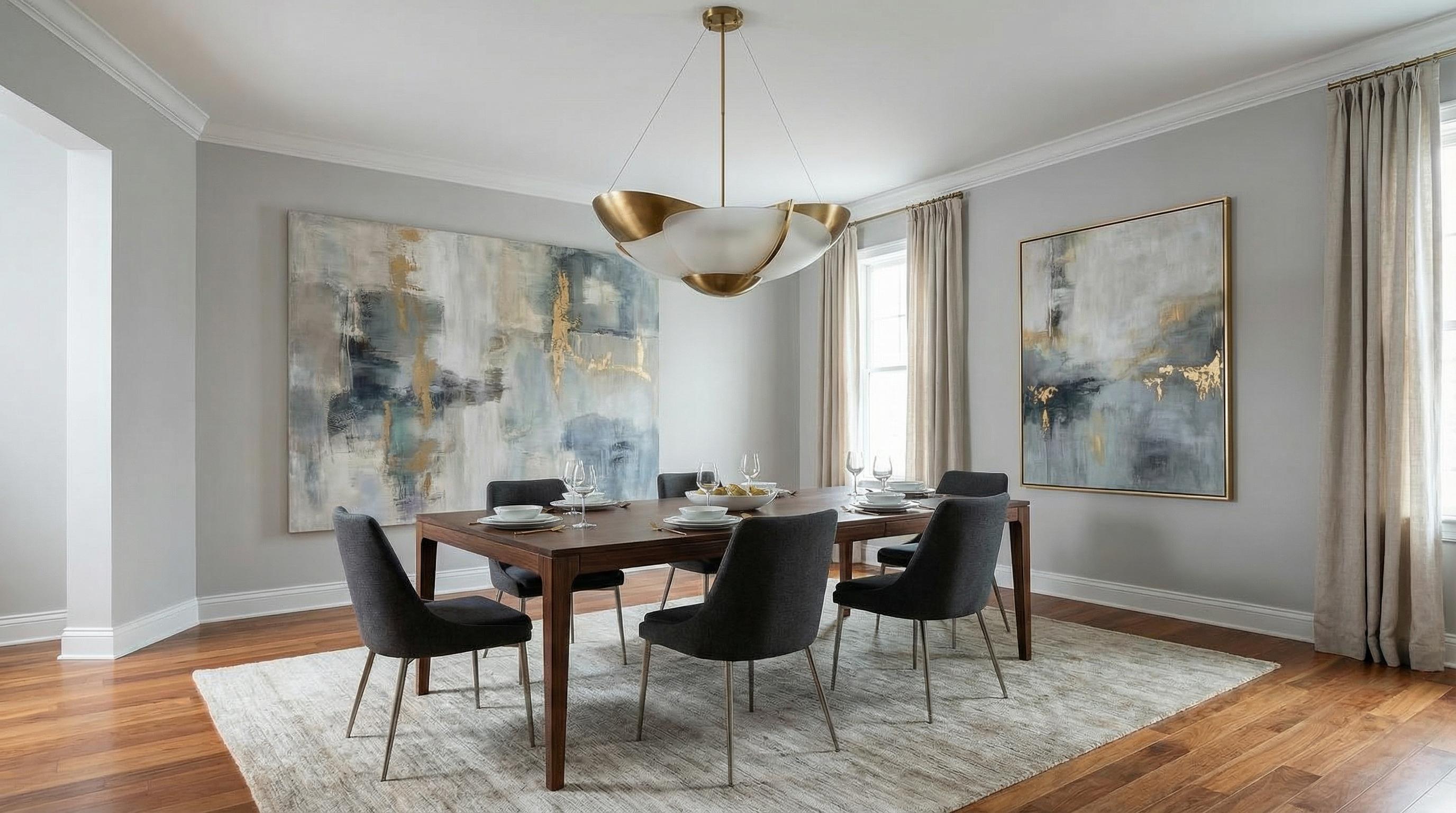 Modern dining room after AI restyle by Renovaitor: Modern Dining Room Restyle