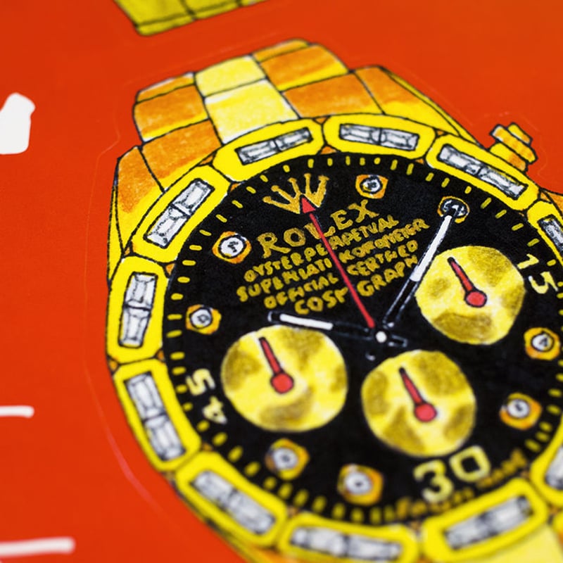 スイスの腕時計 ステッカーポスター sticker poster | Lee Man Shop