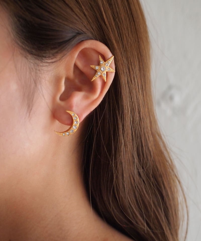 MOON&STAR solo earring/pierce (gold) | ADER.bi...