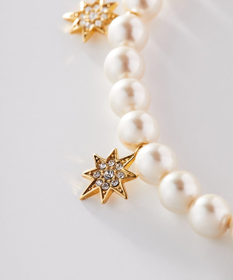STAR pearl chain necklace | ADER.bijoux