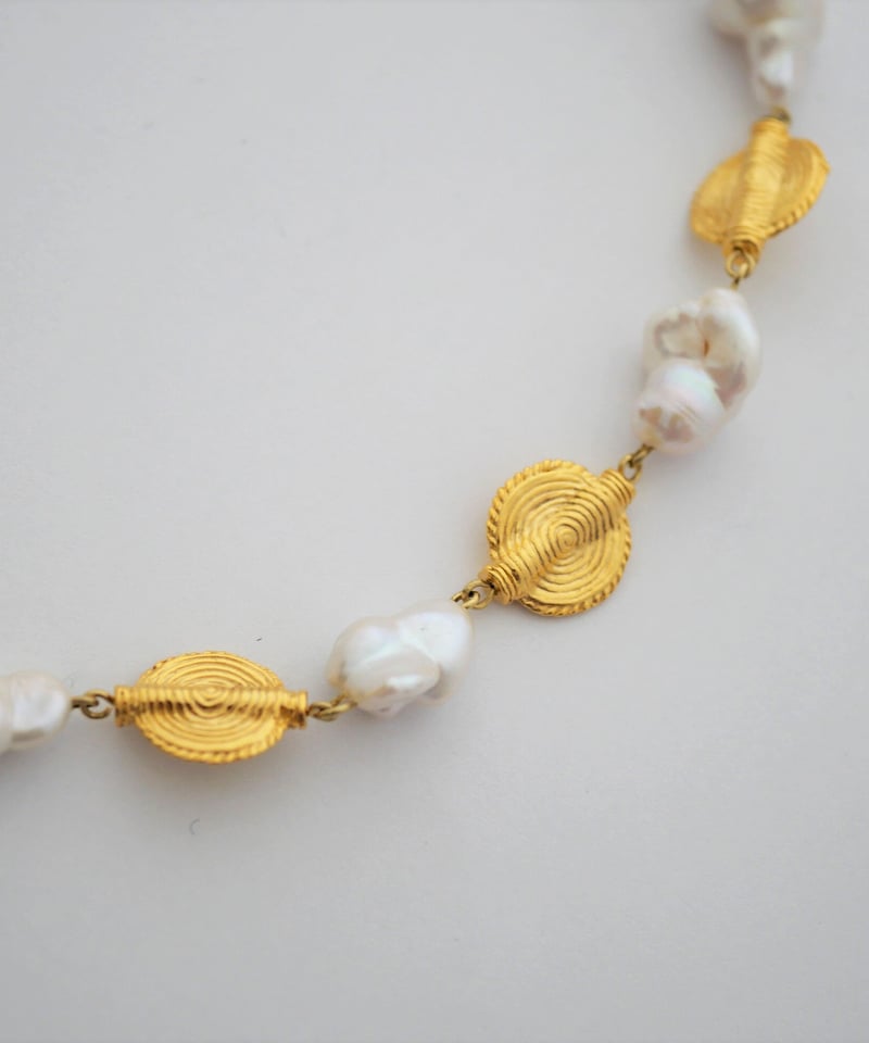 WHEEL pearl mix necklace | ADER.bijoux