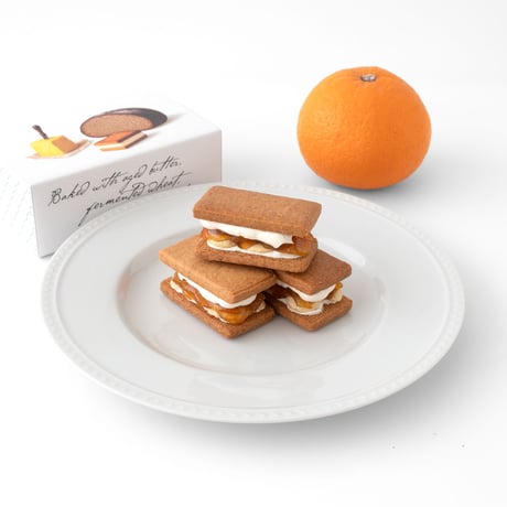 甘夏とエルダーフラワーのバターサンド