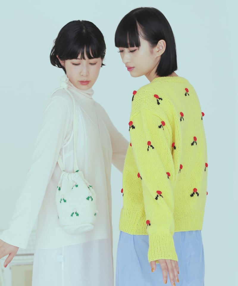 りこページ あしたのニット リトルフラワーバッグ［糸セット］ | chocoshoe