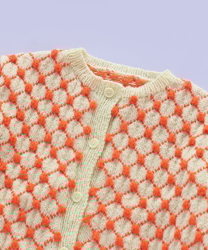 あしたのニット チュールドットのカーディガン［糸セット