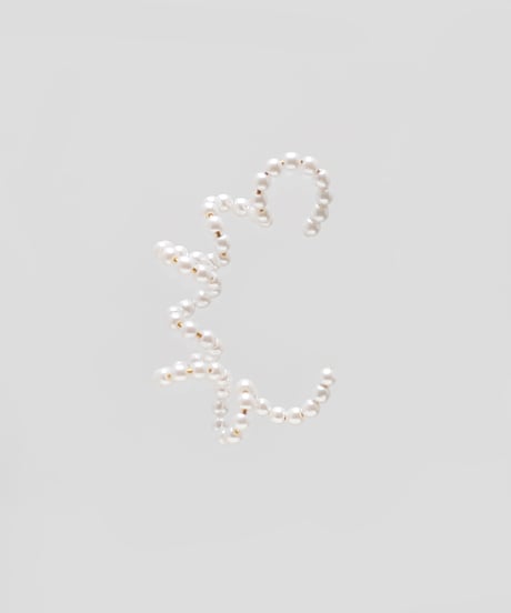 nemunemu kuru pearl ear cuff 4mm