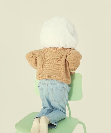 アイスクリームなキッズのカーディガンのキット　100サイズ