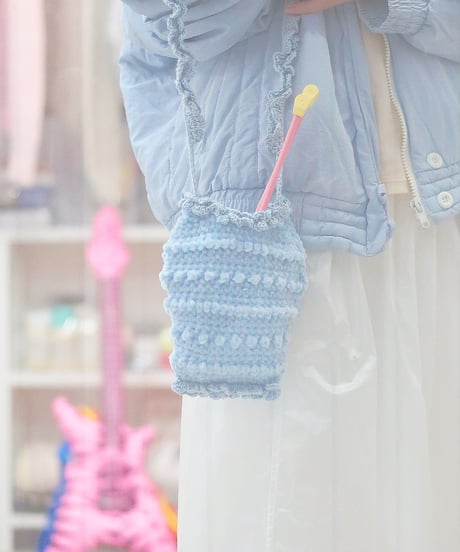 NO.105 ホワホワ毛糸とシェルのホースシューマクラメタペストリー NO.105 ホワホワ毛糸とシェルのホースシューマクラメタペストリー