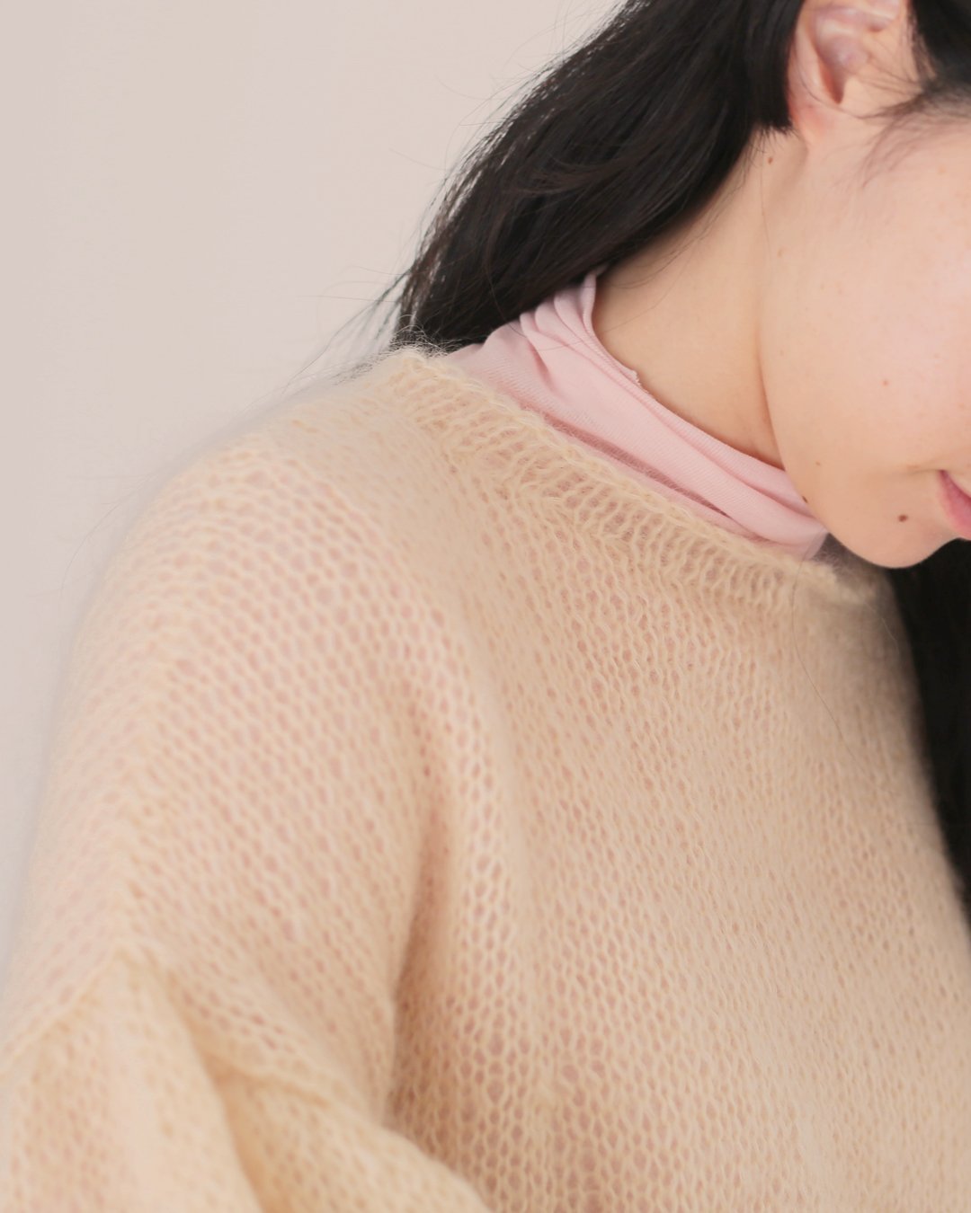ベルフラワーなモヘアのニットのキット | chocoshoe online store ベルフラワーなモヘアのニットのキット | chocoshoe online store