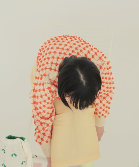あしたのニット　チュールドットのカーディガン［糸セット］
