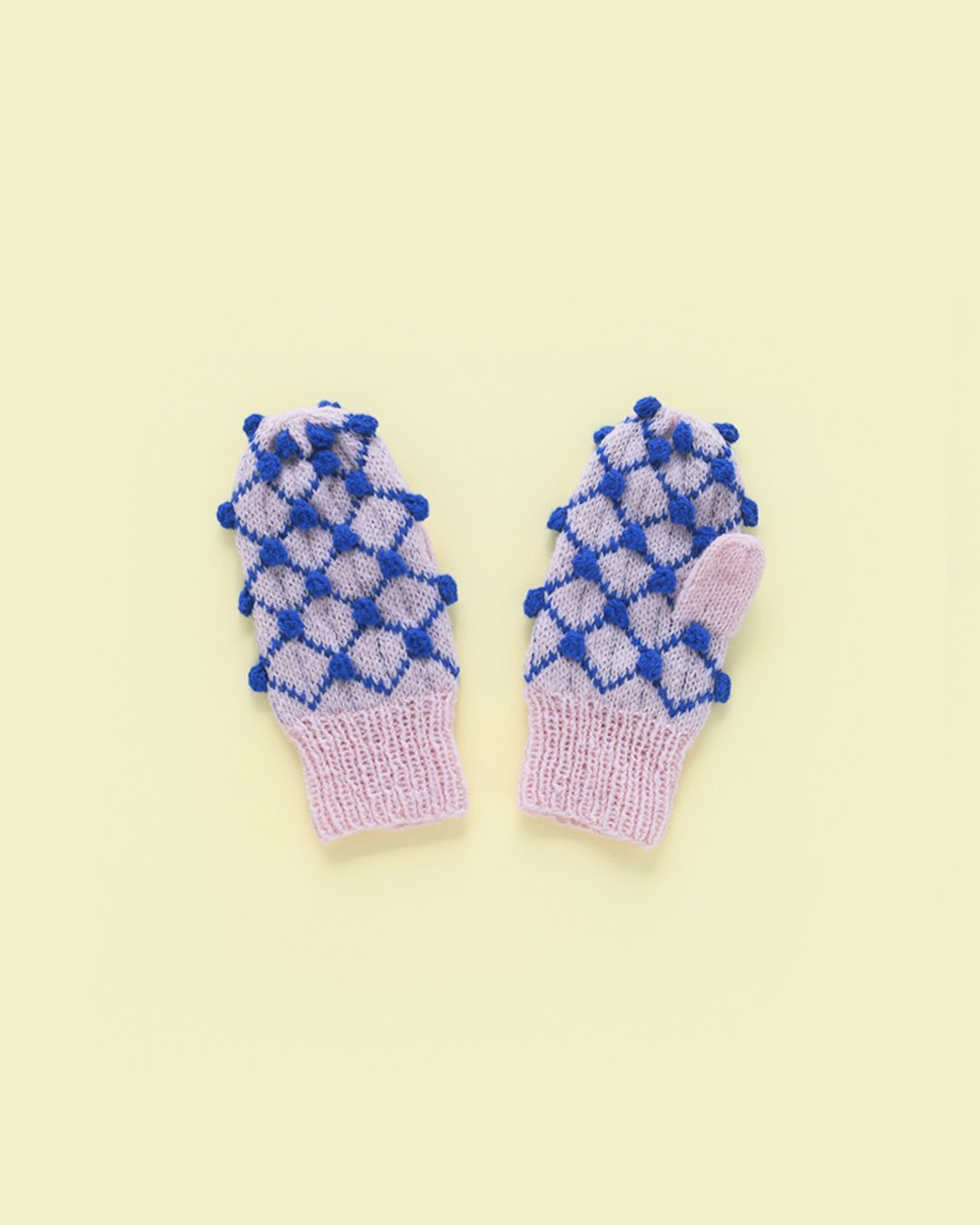 あしたのニット チュールドットのミトン［糸セット