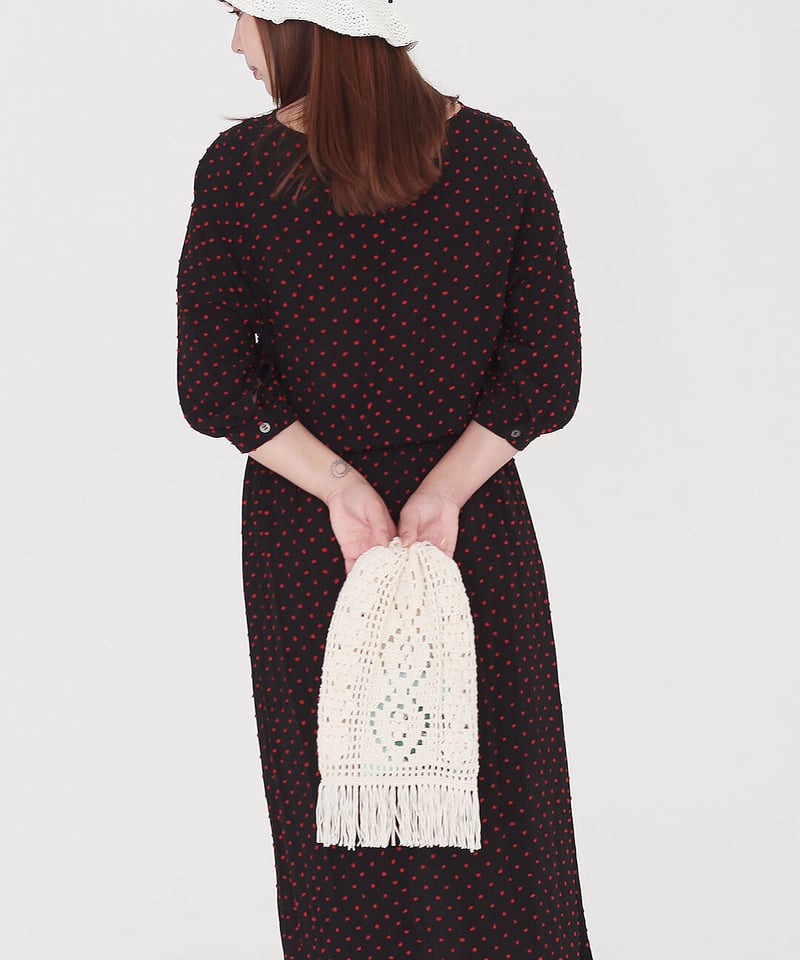 フォークロアな巾着ポーチのキット | chocoshoe online store