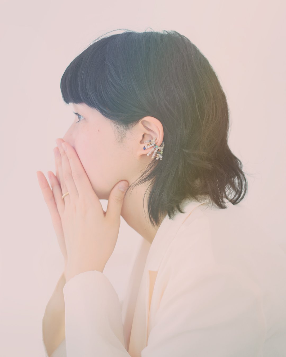 nemunemu stone fringe ear cuff | chocoshoe onli