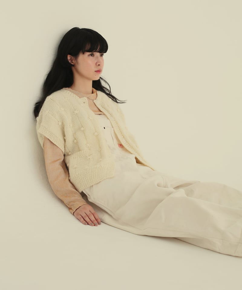 CHIEKO+ フラッフィーシャツ ホワイト　36 ワイシャツ 無地チェック ブラウン CHOYA1886| CHOYA SHIRT（チョーヤ