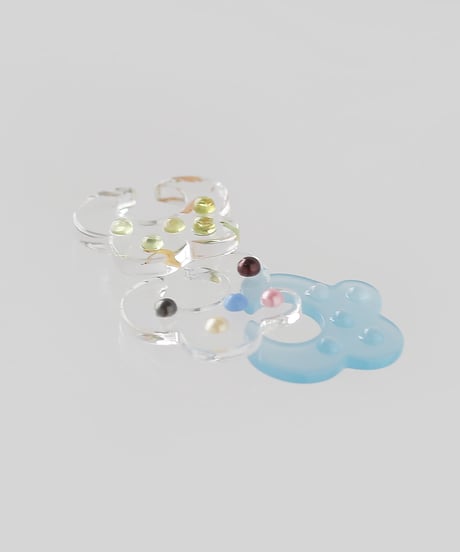 nemunemu dot acryl earcuff  no.2