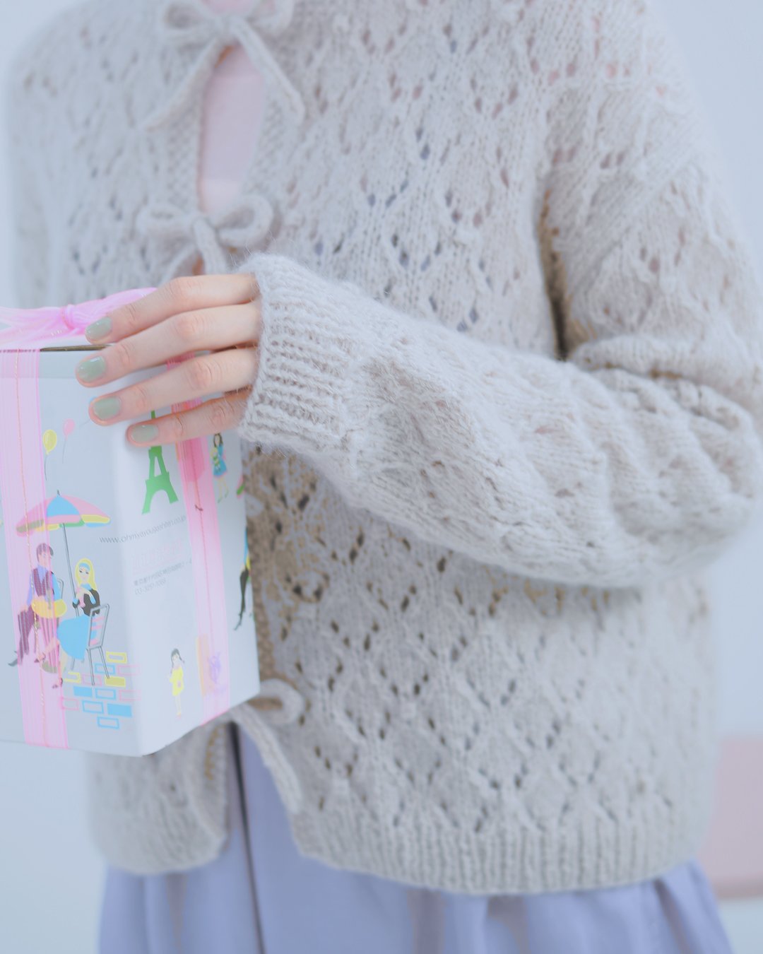 ボウノットカーディガンのキット | chocoshoe online store