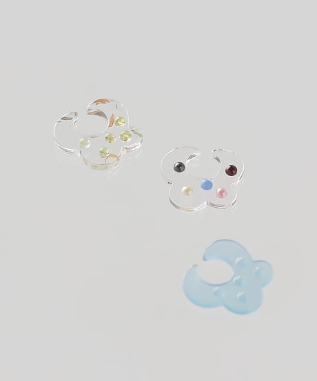 nemunemu dot acryl earcuff  no.2