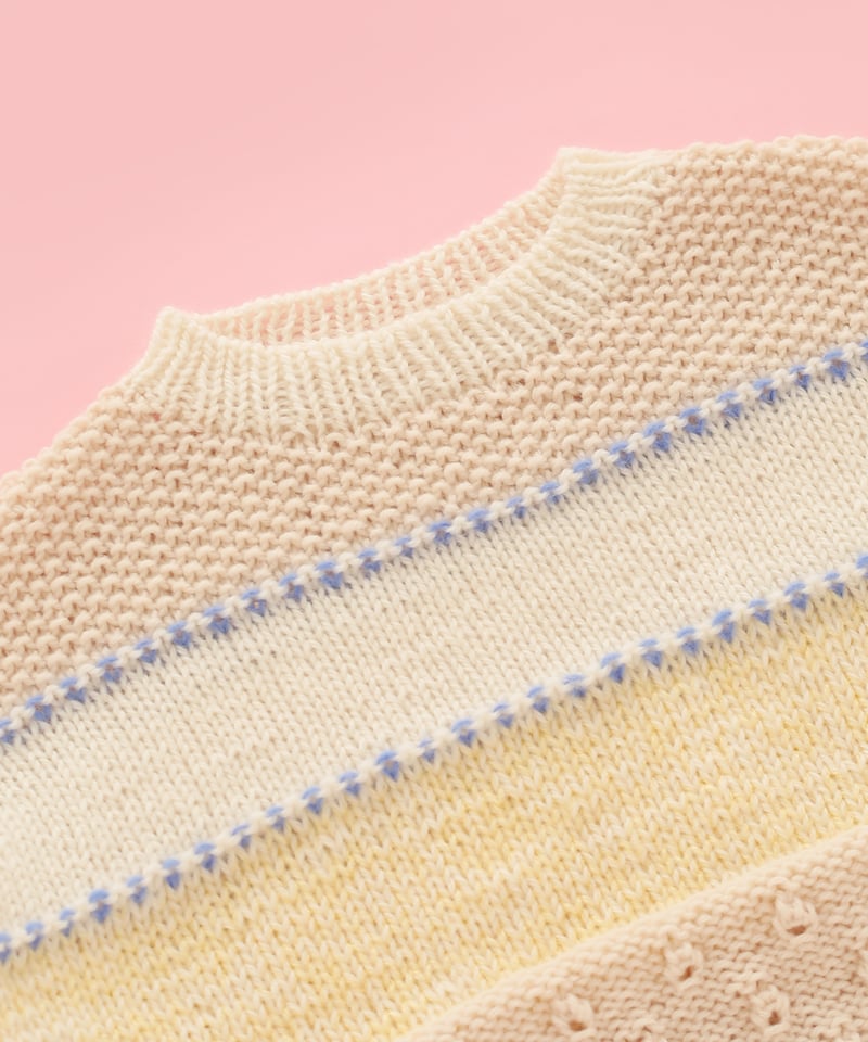 達磨ページ DARUMA PATTERN BOOK 9 カラーワークプルオーバーのキット | chocos