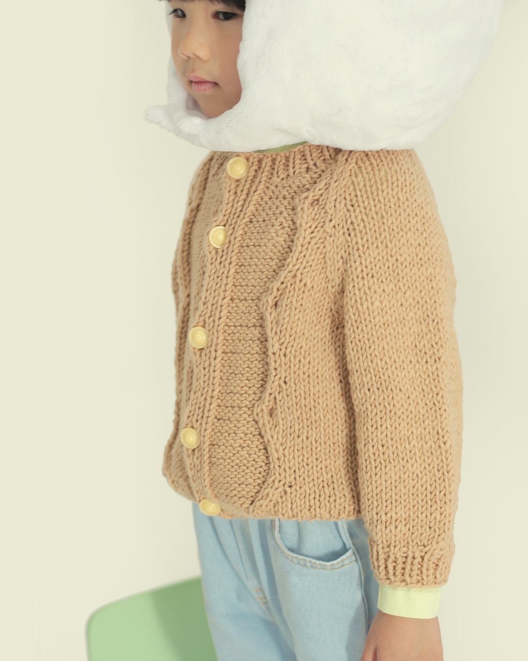 ICECREAMカーディガン ICECREAM カーディガン WAFFLE CARDIGAN メンズ レディース