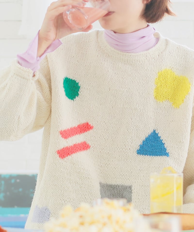 多色糸セット（Hooooked, CALME, maccaroni.その他） secret かけらセーターの糸セット | chocoshoe online store