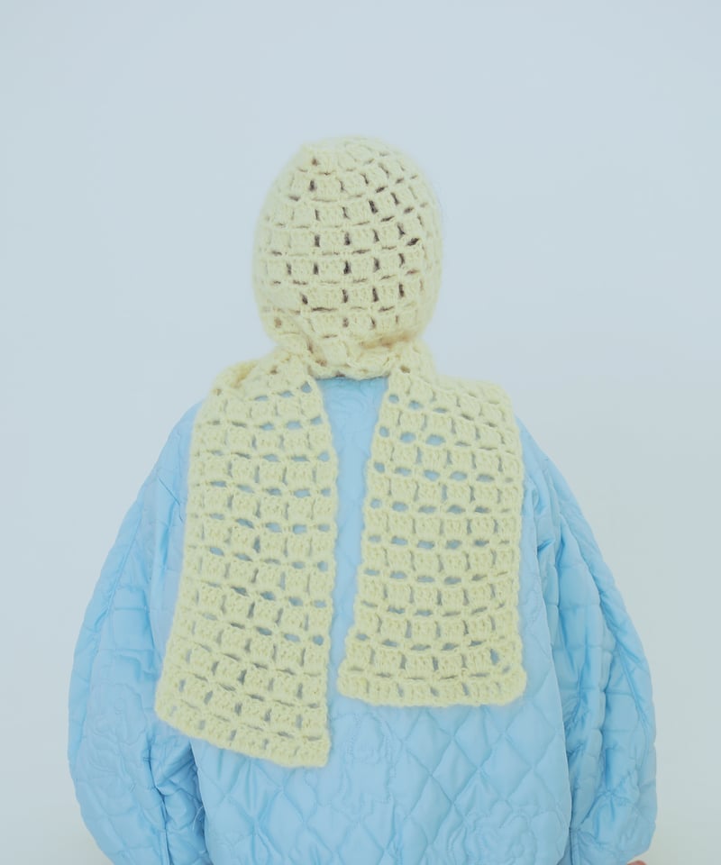 追加♡ハートチョコイヤーマフラー(ミント)♡ 今月の追加マフラー&オーダー🧣 おかげさまで完売しました