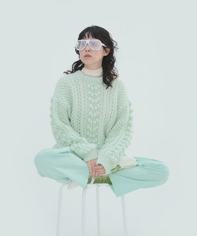 アランニット 楽天市場】【SALE！50%OFF】ヨネトミ Yonetomi リボン ウール