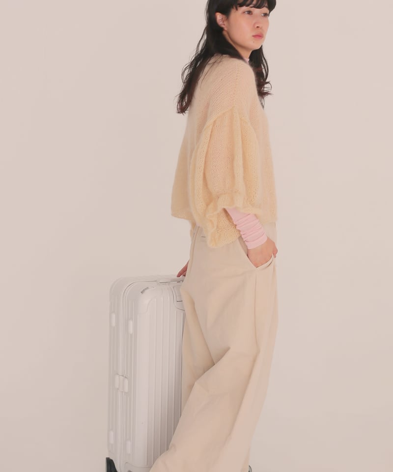 ベルフラワーなモヘアのニットのキット | chocoshoe online store ベルフラワーなモヘアのニットのキット | chocoshoe online store