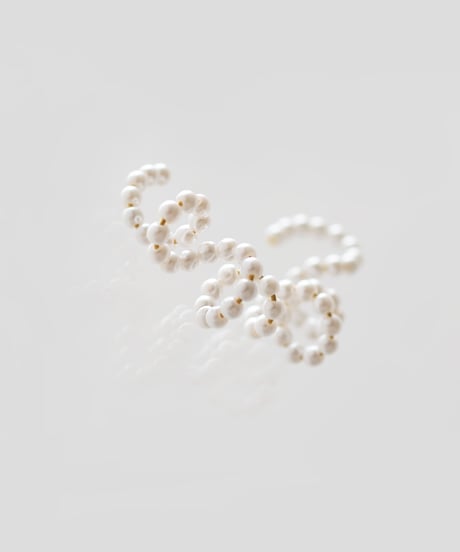 nemunemu kuru pearl ear cuff 4mm