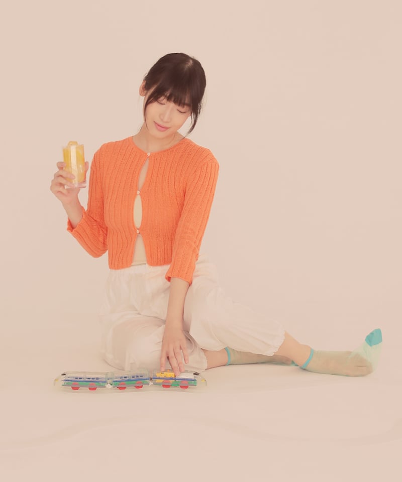 スリムでショートなカーディガンのキット | chocoshoe online store