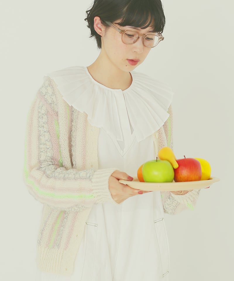 DARUMA PATTERN BOOK 10 ストライプのミックスカーディガン