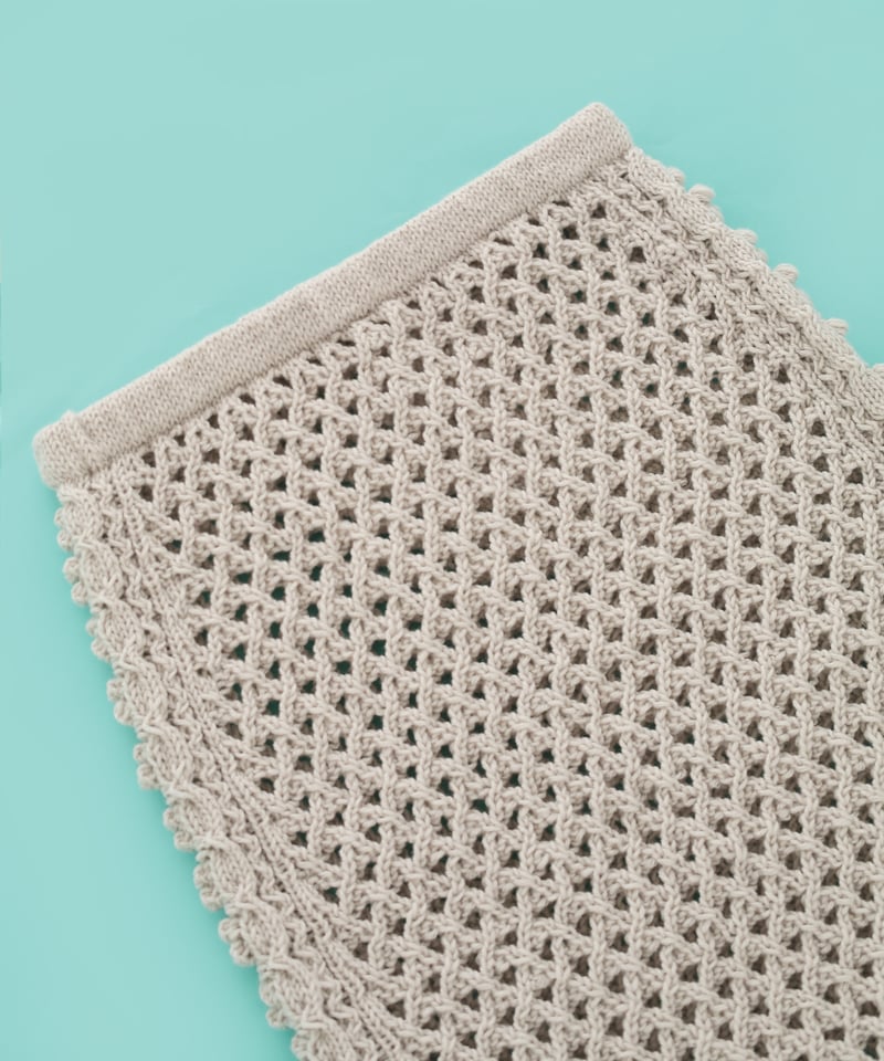 Sale!! シーバイクロエパネルデザインかぎ針編みコットンスカート Skirt / スカート – factory