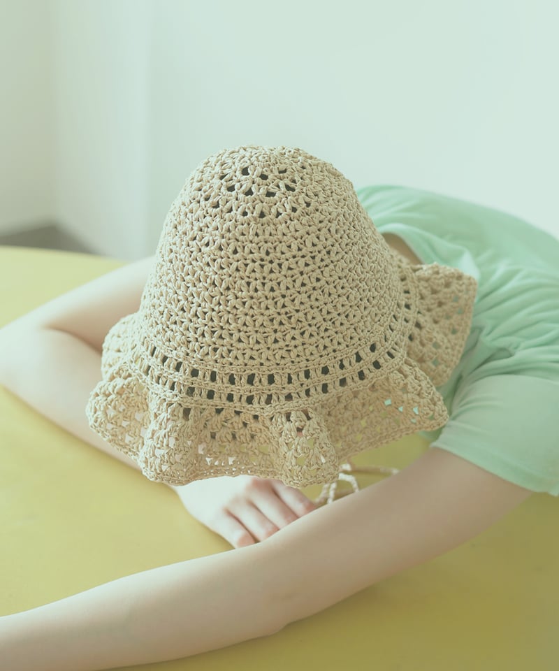 THE ９SHOP 鈴木六夏　サマーハット　ラフィアハット THE 9SHOP 鈴木六夏 サマーハット ラフィアハット