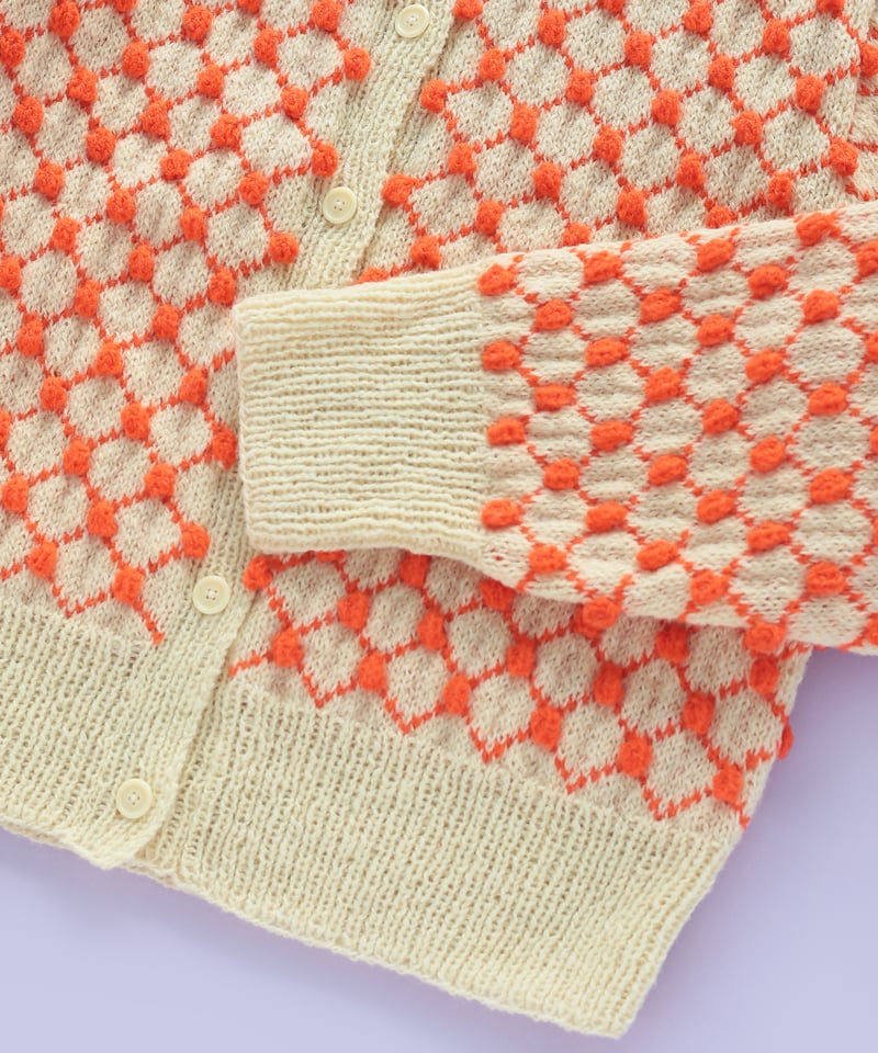 ドットチュール刺繍ラクーンニット♡ 裾チュール バルーン ニット