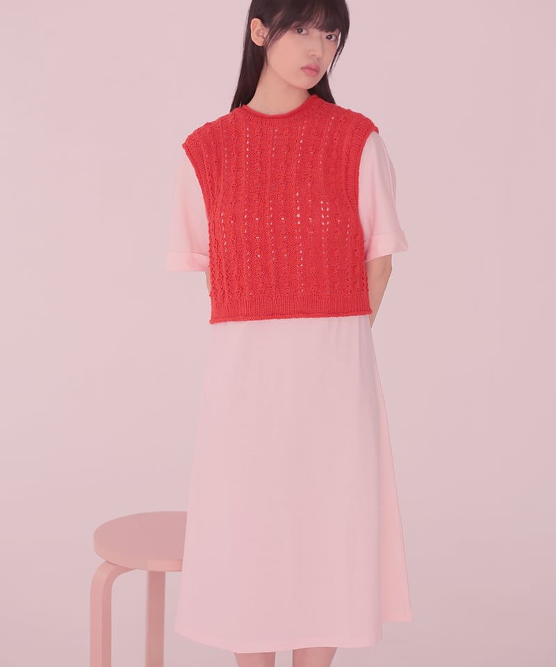 Gamchuベスト SENSE OF PLACE｜アゼアミクロップドニットベスト | Rakuten